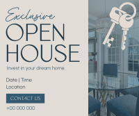 Elegant Open House Facebook Post Image Preview