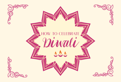 Ornamental Diwali Celebration Pinterest board cover Image Preview