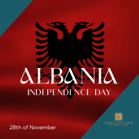 Albanian Independence Instagram Post Design