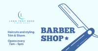 Haircuts and Styling Facebook Ad Design