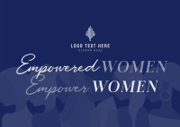Empowered Women Month Postcard Design