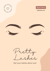 Pretty Lashes Poster Design