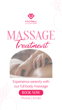 Massage Treatment Wellness Facebook Story Design