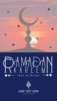 Unique Minimalist Ramadan YouTube short Image Preview