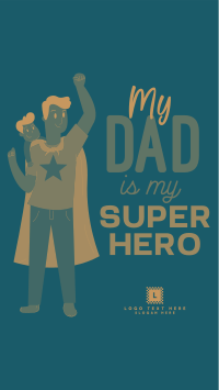 Superhero Dad Instagram story Image Preview
