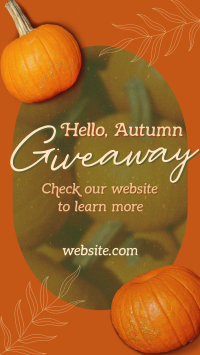 Hello Autumn Giveaway TikTok video Image Preview