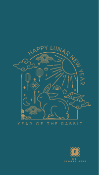 Lunar Rabbit Instagram Story Design