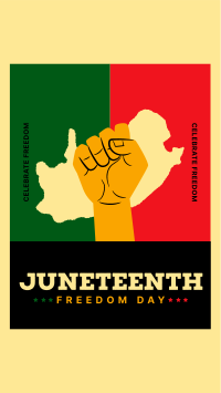 Juneteenth Freedom Celebration YouTube short Image Preview