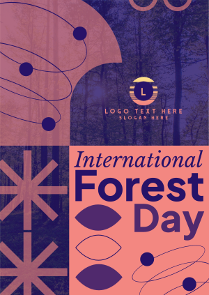 Geometric Shapes Forest Day Poster Image Preview