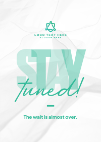 Simplistic Stay Tuned Flyer Image Preview