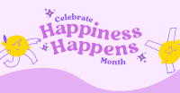 Celebrate Happiness Month Facebook Ad Design