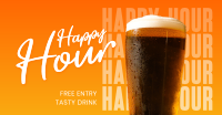 Happy Hour Night Facebook Ad Design