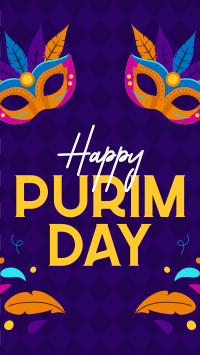 Purim Day Event Facebook Story Design
