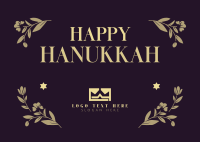 Hanukkah Candles Postcard Image Preview