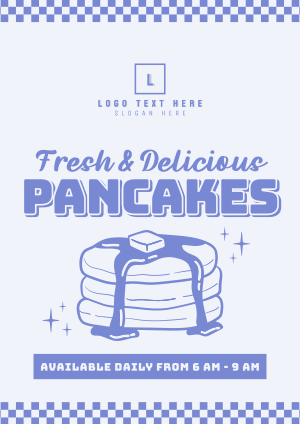 Retro Pancakes Flyer Image Preview