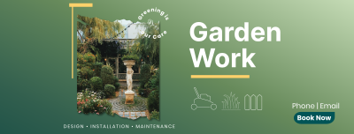 Garden Work Facebook cover Image Preview