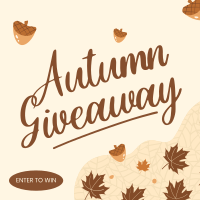 Autumn Season Giveaway Instagram Post Design