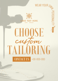 Choose Custom Tailoring Poster | BrandCrowd Poster Maker