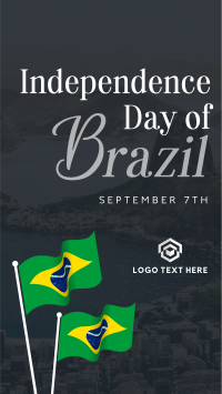 Minimalist Independence Day of Brazil YouTube short Image Preview