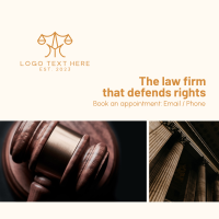 Law Service Instagram Post Design