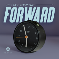Spring Forward Instagram Post Design