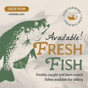 Fresh Fishes Available Instagram post Image Preview