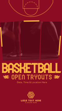 Basketball Ongoing Tryouts Instagram Reel Preview