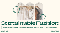 Minimalist Sustainable Fashion Facebook Event Cover Image Preview