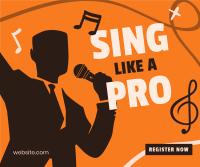 Sing Like a Pro Facebook Post Design