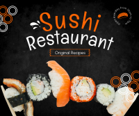 Sushi Resto Facebook Post Design