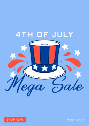 Festive Sale for 4th of July Poster Image Preview