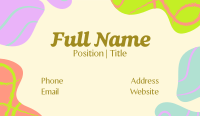 Playful Organic Abstract Business Card Preview