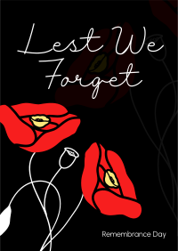 Remembrance Poppies Poster Image Preview