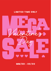Valentine's Mega Sale Flyer Image Preview