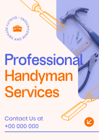 Professional Handyman Services Poster Preview