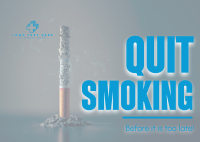 Quit Smoking Today Postcard Image Preview