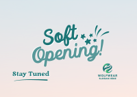 Soft Opening Launch Cute Postcard Image Preview