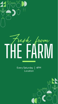 Fresh from the Farm Facebook Story Design