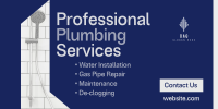 Professional Plumbing Service Twitter Post Image Preview