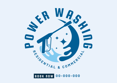 Power Washer Cleaner Postcard Image Preview