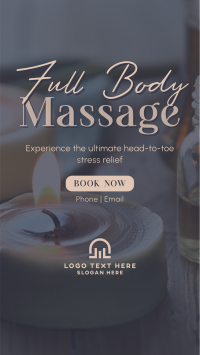 Full Body Massage Instagram reel Image Preview