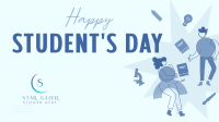 Student Geometric Day Facebook Event Cover Image Preview