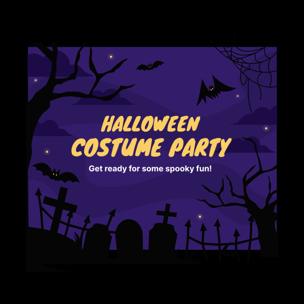 Halloween Party Instagram Post Design Image Preview
