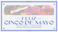 Cinco De Mayo Typography Facebook Event Cover Design