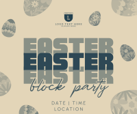 Easter Party Eggs Facebook post Image Preview