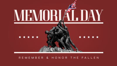 Solemn Memorial Day Facebook event cover Image Preview