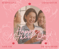 Mother's Day Rose Facebook Post Design