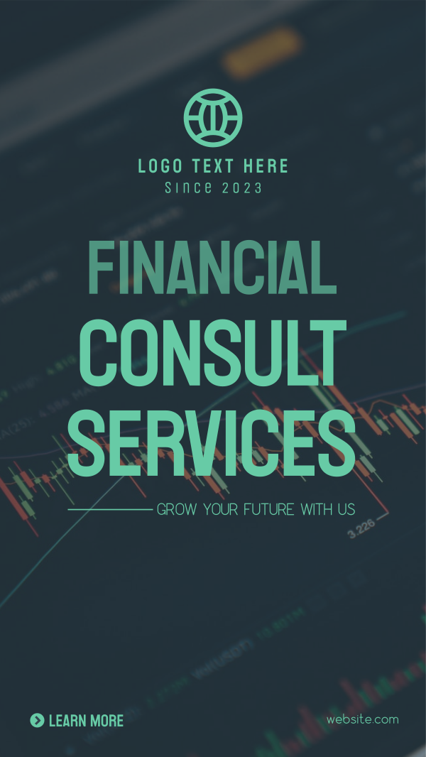 Simple Financial Services Instagram Story Design