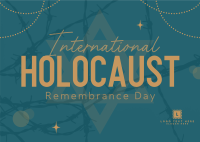 Holocaust Memorial Day Postcard Design