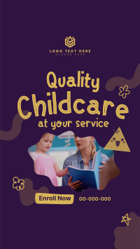 Quality Childcare Services TikTok Video Design